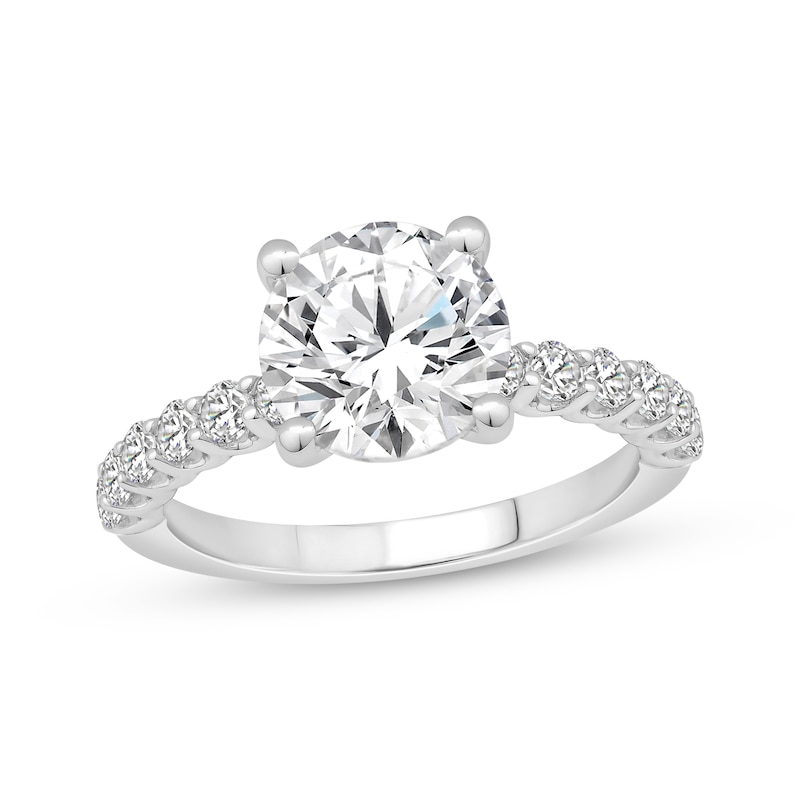 Main Image 1 of Now + Forever Lab-Grown Diamonds Round-Cut Engagement Ring 3 ct tw Platinum