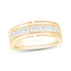 Thumbnail Image 1 of Men's Diamond Seven-Stone Wedding Band 1 ct tw 10K Yellow Gold