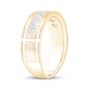 Thumbnail Image 2 of Men's Diamond Seven-Stone Wedding Band 1 ct tw 10K Yellow Gold