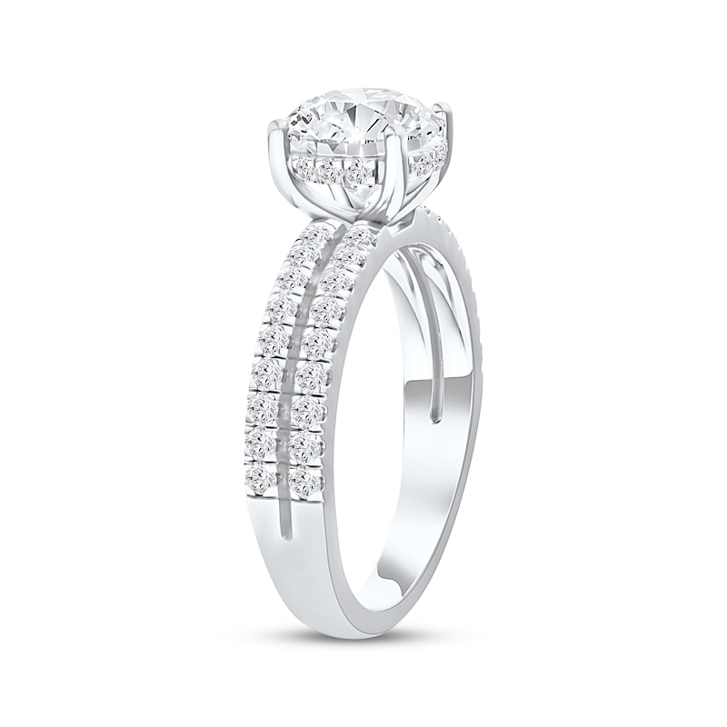 Main Image 2 of Now + Forever Lab-Grown Diamonds Round-Cut Hidden Halo Engagement Ring 2-1/2 ct tw 14K White Gold