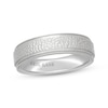 Thumbnail Image 1 of Neil Lane Men's Hammered Milgrain Wedding Band 14K White Gold
