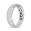 Thumbnail Image 2 of Neil Lane Men's Hammered Milgrain Wedding Band 14K White Gold