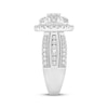 Thumbnail Image 2 of Now + Forever Round-Cut Multi-Diamond Cushion Halo Engagement Ring 2 ct tw 10K White Gold