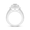 Thumbnail Image 3 of Now + Forever Round-Cut Multi-Diamond Cushion Halo Engagement Ring 2 ct tw 10K White Gold
