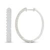 Thumbnail Image 3 of KAY Lab-Grown Diamonds Hoop Earrings 2 ct tw 10K White Gold