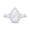 Thumbnail Image 3 of Now + Forever Lab-Grown Diamonds Pear-Shaped Halo Engagement Ring 2-1/3 ct tw 14K White Gold