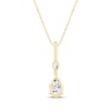 Thumbnail Image 3 of Monique Lhuillier Bliss Pear-Shaped Lab-Grown Diamond Drop Necklace 3/4 ct tw 24K Yellow Gold Vermeil Sterling Silver 18"
