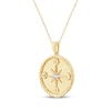 Thumbnail Image 2 of Bezel-Set Diamond Compass Necklace 1/20 ct tw 10K Yellow Gold 18"