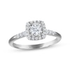 Thumbnail Image 1 of KAY Signature Collection Diamond Halo Engagement Ring 3/8 ct tw 14K White Gold