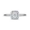 Thumbnail Image 2 of KAY Signature Collection Diamond Halo Engagement Ring 3/8 ct tw 14K White Gold