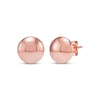 Thumbnail Image 1 of Flat Ball Stud Earrings 14K Rose Gold 8mm