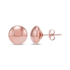 Thumbnail Image 3 of Flat Ball Stud Earrings 14K Rose Gold 8mm