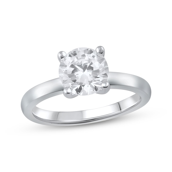 Now + Forever Lab-Grown Diamonds Solitaire Engagement Ring 2 ct tw 14K White Gold (F/SI2)