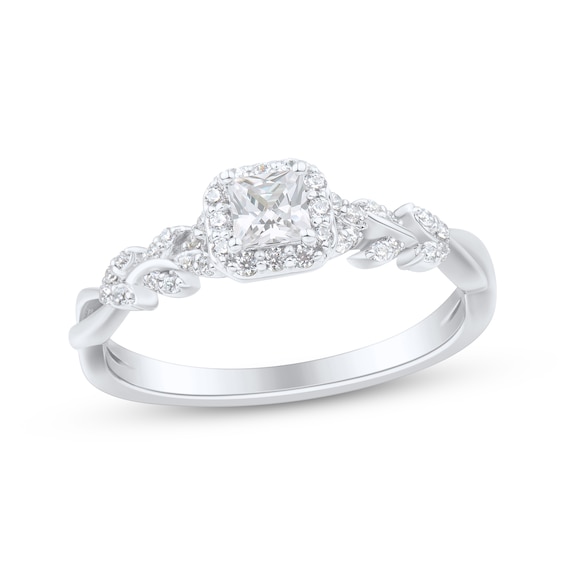 Adore Princess-Cut Diamond Engagement Ring 1/2 ct tw 14K White Gold
