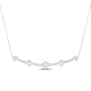 Thumbnail Image 1 of Milestones Diamond Station Necklace 2 ct tw 10K White Gold 18"