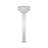 Thumbnail Image 2 of Now + Forever Lab-Grown Diamonds Oval-Cut Solitaire Hidden Halo Engagement Ring 2-1/5 ct tw 14K White Gold (F/SI2)