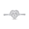 Thumbnail Image 4 of KAY Lab-Grown Diamonds Heart Halo Promise Ring 1/5 ct tw 10K White Gold