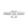 Thumbnail Image 3 of THE LEO Diamond Round-Cut Hidden Halo Engagement Ring 1-3/8 ct tw 14K White Gold
