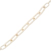 Thumbnail Image 2 of Italian Brilliance Diamond-Cut Paperclip Link Bracelet 14K Yellow Gold 7.5"