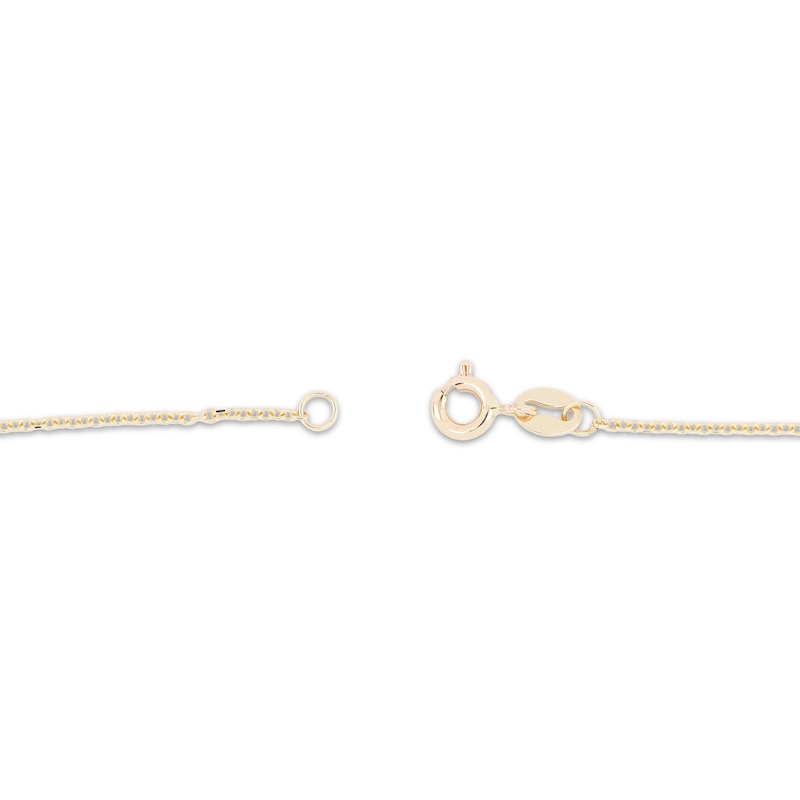Main Image 3 of Italian Brilliance Diamond-Cut Paperclip Link Bracelet 14K Yellow Gold 7.5"