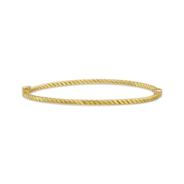 Reaura Twist Bangle Bracelet Repurposed 10K Yellow Gold