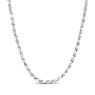 JAXXON Men's Collection 2.9mm Rope Chain Necklace Solid Stainless Steel 22"