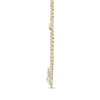 Thumbnail Image 3 of Men's Diamond & Lab-Created Ruby Lion with Crown Necklace 2 ct tw 10K Yellow Gold 20&quot;