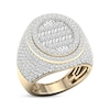 Thumbnail Image 1 of Men's Baguette & Round-Cut Diamond Ring 3 ct tw 10K Yellow Gold