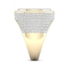 Thumbnail Image 2 of Men's Baguette & Round-Cut Diamond Ring 3 ct tw 10K Yellow Gold