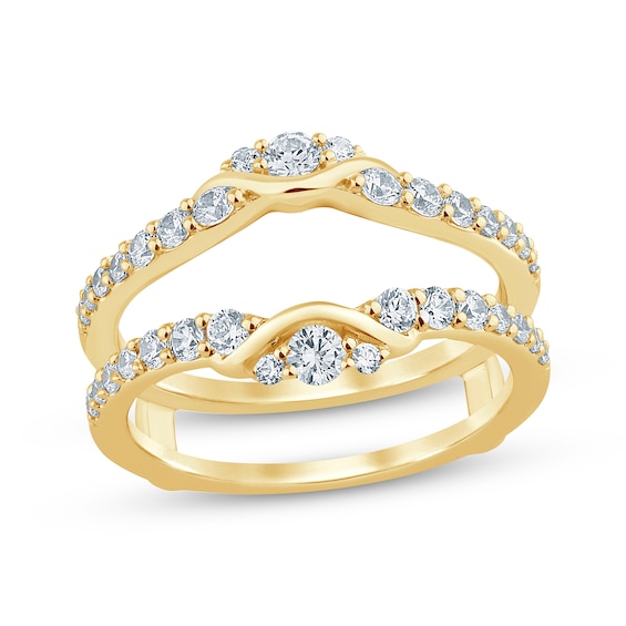 Diamond Enhancer Ring 3/4 ct tw 14K Yellow Gold