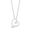 Thumbnail Image 2 of Hallmark Diamonds Swirling Hearts Gift Set 1/8 ct tw Sterling Silver 18&quot;