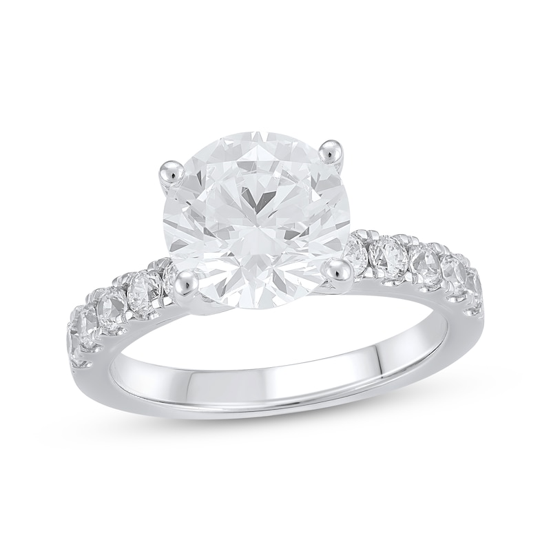 Lab-Created Diamonds by KAY Round-Cut Engagement Ring 3-1/2 ct tw 14K White Gold