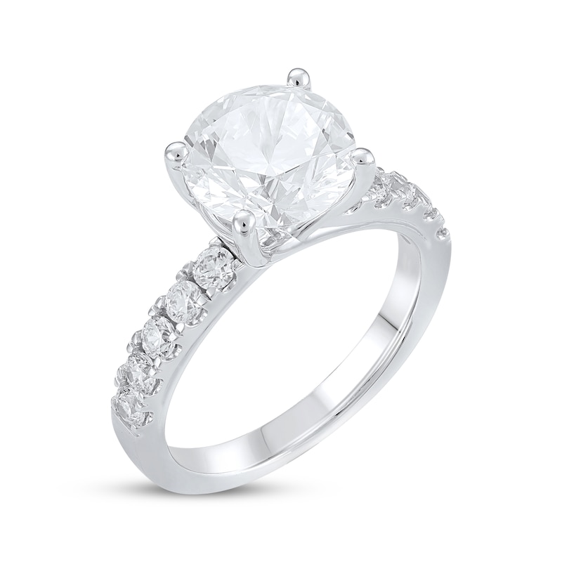 Lab-Created Diamonds by KAY Round-Cut Engagement Ring 3-1/2 ct tw 14K White Gold