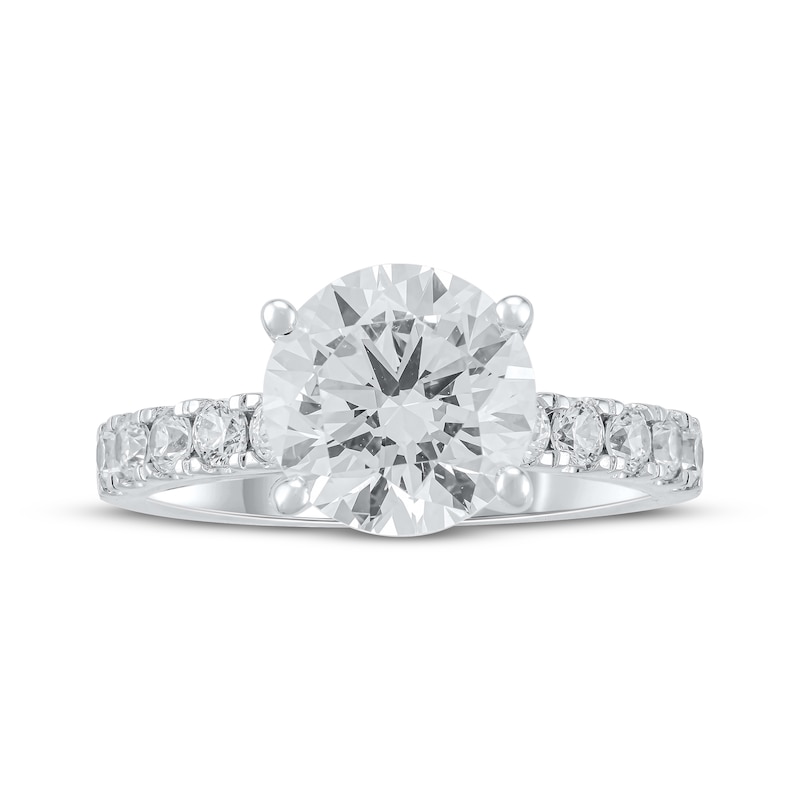 Lab-Created Diamonds by KAY Round-Cut Engagement Ring 3-1/2 ct tw 14K White Gold