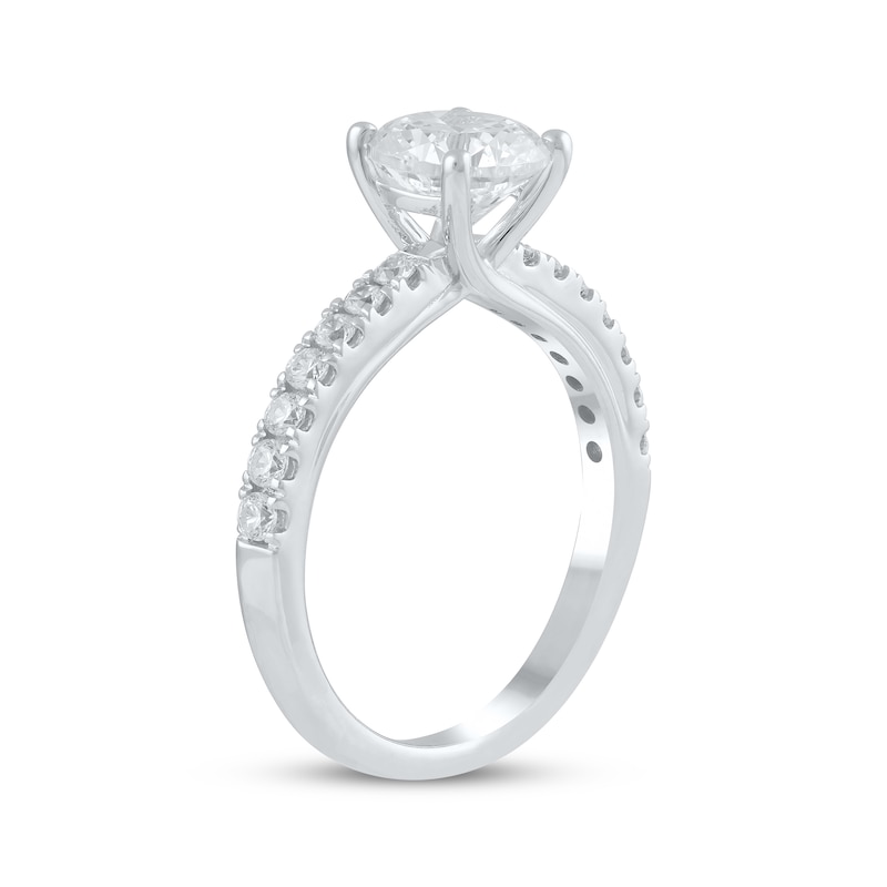 Main Image 2 of Now + Forever Lab-Grown Diamonds Round-Cut EngagementRing 1-7/8 ct tw 14K White Gold