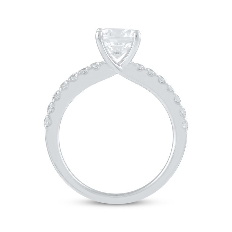 Main Image 3 of Now + Forever Lab-Grown Diamonds Round-Cut EngagementRing 1-7/8 ct tw 14K White Gold