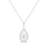 Thumbnail Image 1 of Unstoppable Love Pear-Shaped Diamond Necklace 1 ct tw 10K White Gold 19”