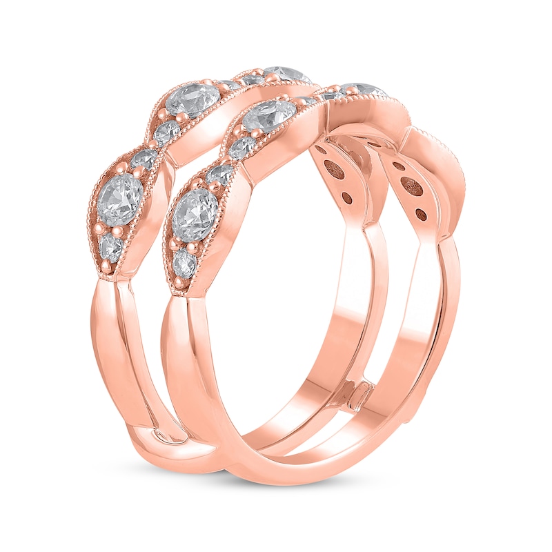 Main Image 2 of Diamond Vintage Style Enhancer Ring 1 ct tw 14K Rose Gold