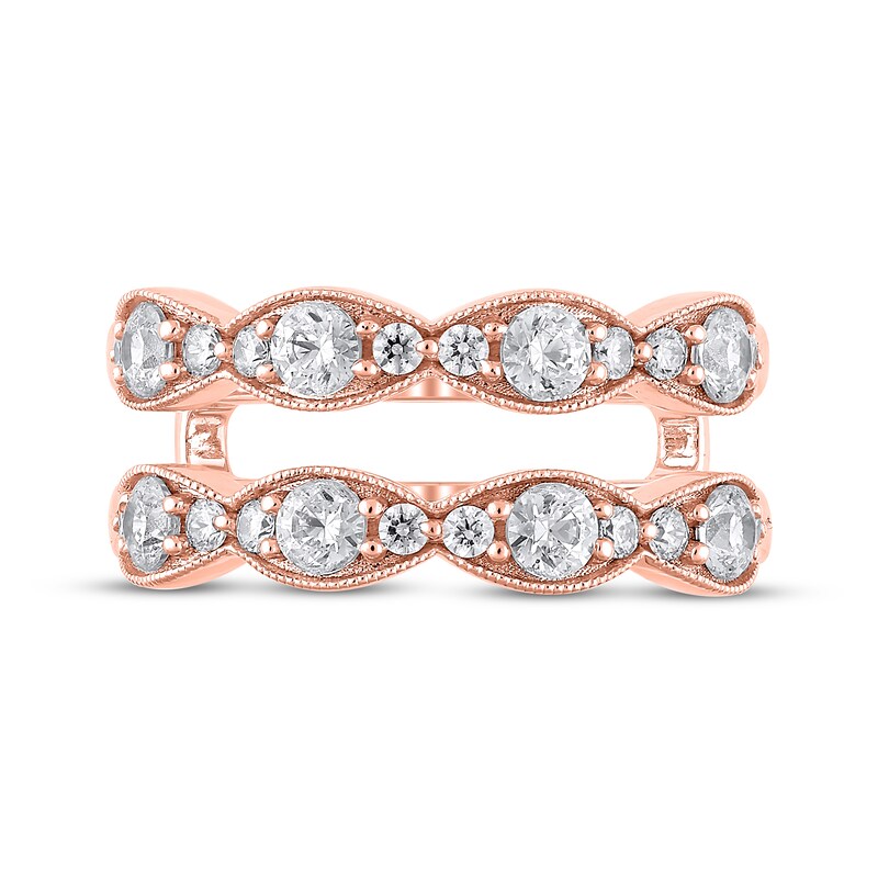 Main Image 3 of Diamond Vintage Style Enhancer Ring 1 ct tw 14K Rose Gold