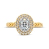 Thumbnail Image 2 of THE LEO First Light Diamond Oval-Cut Engagement Ring 3/4 ct tw 14K Two-Tone Gold