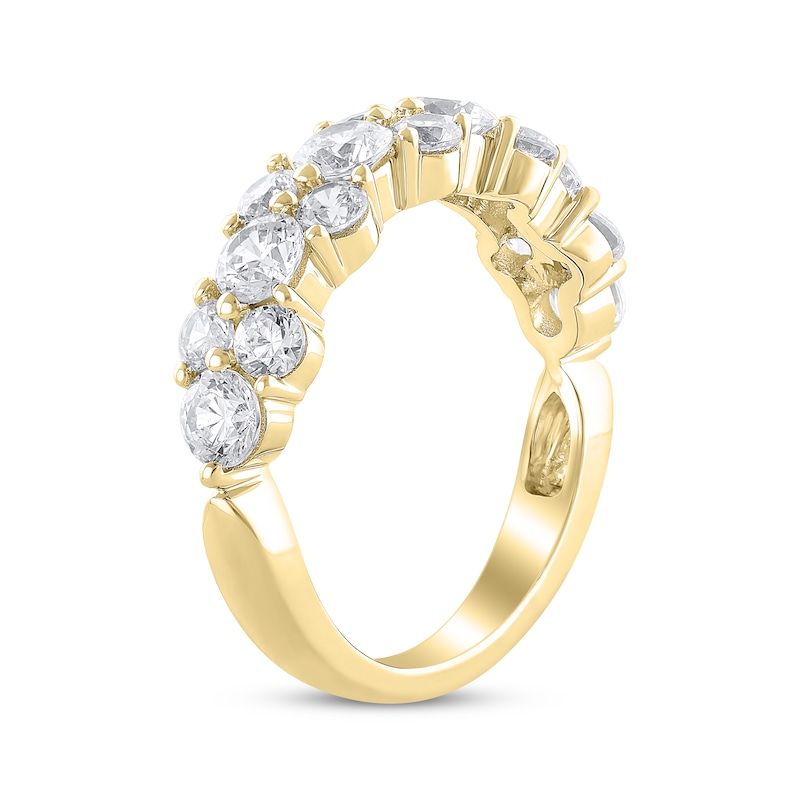 Main Image 2 of Stacked Diamond Anniversary Ring 2 ct tw 14K Yellow Gold