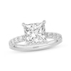 Thumbnail Image 1 of Now + Forever Lab-Grown Diamonds Princess-Cut Engagement Ring 3-7/8 ct tw 14K White Gold