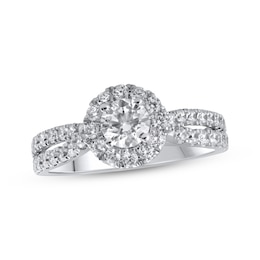 Now + Forever Lab-Grown Diamonds Engagement Ring 1-1/4 ct tw 14K White Gold