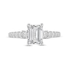 Thumbnail Image 2 of Lab-Created Diamonds by KAY Emerald-Cut Engagement Ring 2 ct tw 14K White Gold