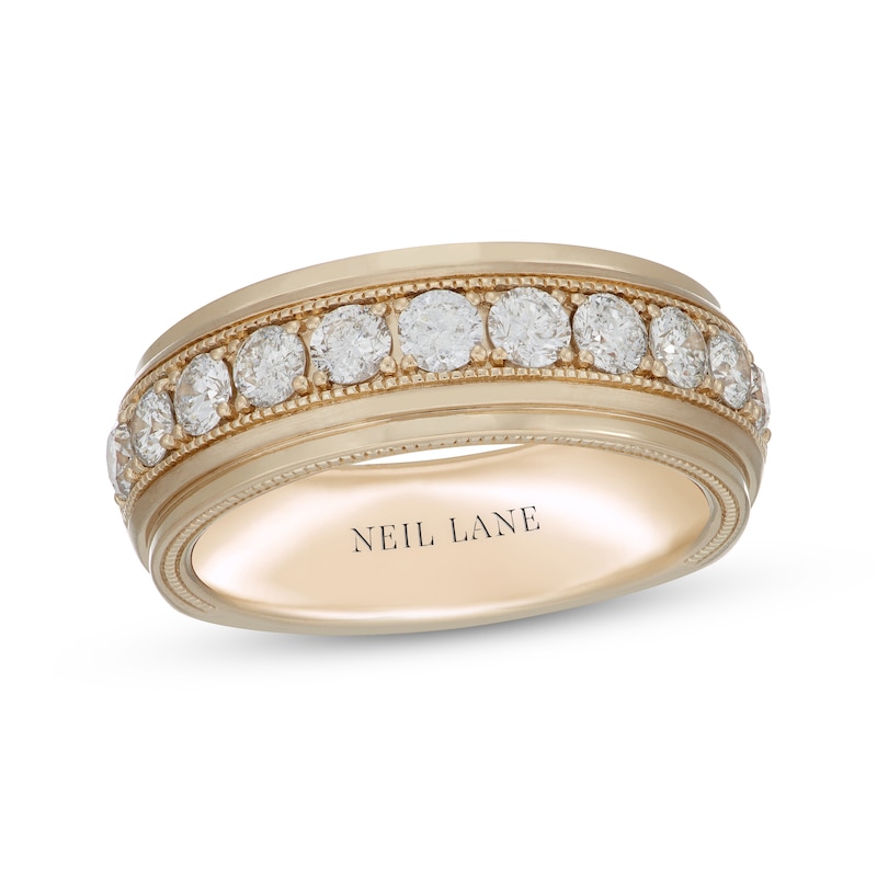 Main Image 1 of Neil Lane Men's Diamond Wedding Band 1-1/2 ct tw 14K Yellow Gold 8mm