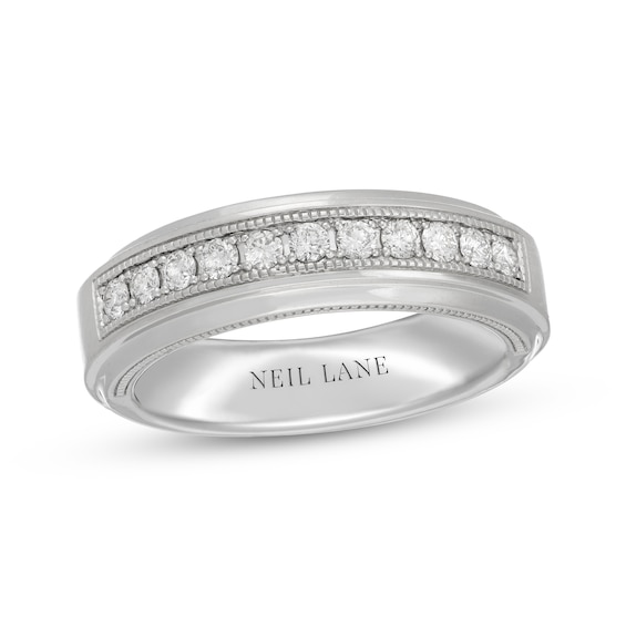 Neil Lane Men's Diamond Wedding Band 1/2 ct tw 14K White Gold