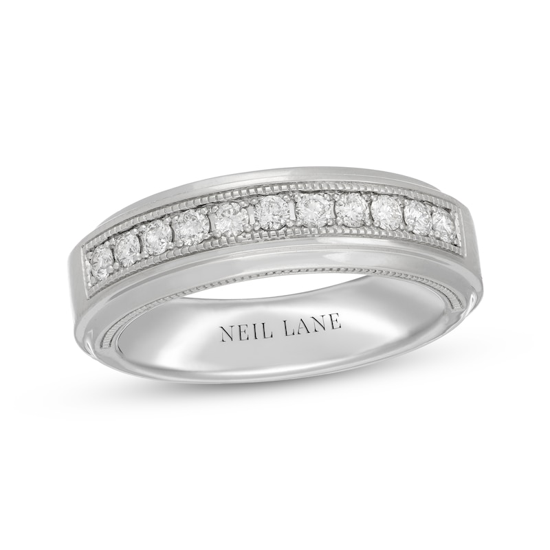 Main Image 1 of Neil Lane Men's Diamond Wedding Band 1/2 ct tw 14K White Gold
