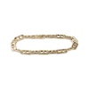 Thumbnail Image 1 of Mariner Chain Bracelet 7mm Hollow 10K Yellow Gold 8.5&quot;