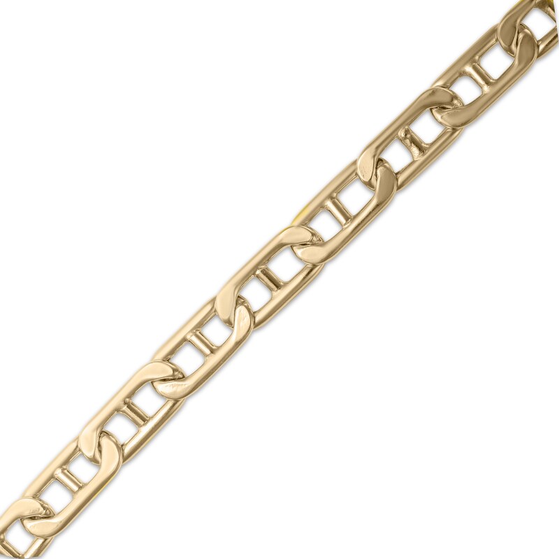 Main Image 2 of Mariner Chain Bracelet 7mm Hollow 10K Yellow Gold 8.5&quot;