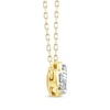 Thumbnail Image 2 of Memories, Moments, Magic Diamond Three-Stone Horizontal Necklace 1/2 ct tw 10K Yellow Gold 18.5&quot;